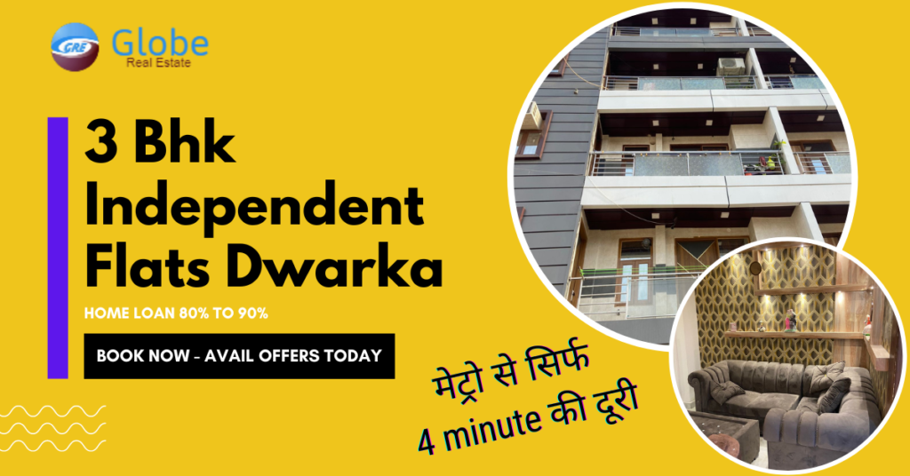 3 bhk independent flats in dwarka